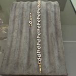 14K Özel Seri Baget Taşlı Suyolu Bileklik (17+2 cm)