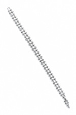 14K Özel Seri Baklava Model Silver Bileklik (17+2 cm)