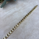 14K Özel Seri Başak Model Bileklik (17+2 cm)