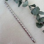14K Özel Seri Boğumlu Gömme Taşlı Bileklik (17+2 cm)