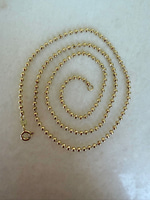 14K Özel Seri Boncuk Zincir Gold Kolye  (45 cm)