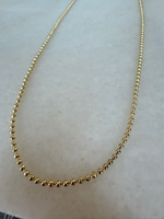 14K Özel Seri Boncuk Zincir Gold Kolye  (45 cm)