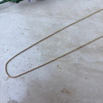 14K Özel Seri Boncuk Zincirli Kolye (45 cm)