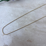 14K Özel Seri Boncuk Zincirli Kolye (60 cm)