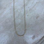 14K Özel Seri Boncuk Zincirli Kolye (90 cm)