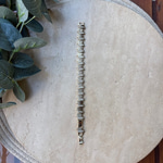 14K Özel Seri Çizgi Görünümlü Taşlı Bileklik (17+2 cm)