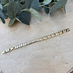14K Özel Seri Çizgi Model Bileklik (17+2 cm)
