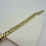 14K Özel Seri Çizgi Model Bileklik (17+2 cm)