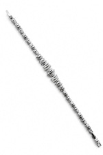 14K Özel Seri Çizgi Motif Silver Bileklik