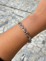 14K Özel Seri Düğme Model Silver Bileklik