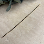 14K Özel Seri Ezme Zincir Bileklik (18 cm)