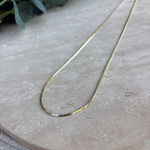 14K Özel Seri Ezme Zincir Kolye (90 cm)