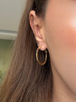 14K Özel Seri Gold Halka Küpe