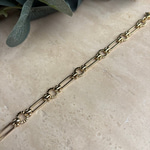 14K Özel Seri Halkalı Ataş Zincir Bileklik (17+5 cm)