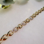 14K Özel Seri İkili Damla Model Bileklik (17+2 cm) 