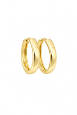14K Özel Seri Kalın Halka Küpe (Gold)
