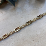 14K Özel Seri Kalın Sekizgen Zincir Bileklik (17+3 cm)
