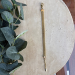 14K Özel Seri Kalp Detaylı Gold Zincir Bileklik (17+3 cm)