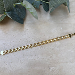 14K Özel Seri Kalp Detaylı Gold Zincir Bileklik (17+3 cm)