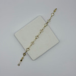 14K Özel Seri Kalp Figürlü Zirkon Taşlı Bileklik (17+2 cm)