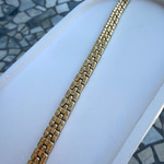 14K Özel Seri Kare Detaylı Bileklik (17+2 cm)