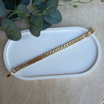 14K Özel Seri Kare Detaylı Bileklik (17+2 cm)