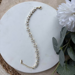 14K Özel Seri Kare Dikdörtgen Taşlı Tamtur Bileklik (17+5 cm)