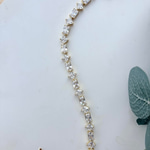 14K Özel Seri Kare Dikdörtgen Taşlı Tamtur Bileklik (17+5 cm)