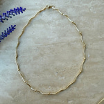 14K Özel Seri Kıvrımlı Top Detaylı Yumuşak Choker