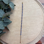 14K Özel Seri Mavi Boncuklu Bileklik (17+3 cm)