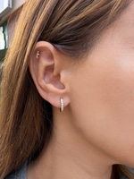 14K Özel Seri  Mini Halka Küpe (1.2cm)