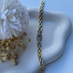 14K Özel Seri Ortası Taşlı Zincir Bileklik (17+2 cm)