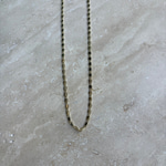 14K Özel Seri Oval Plaka Zincir Kolye 