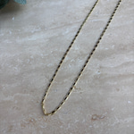 14K Özel Seri Oval Plaka Zincir Kolye 
