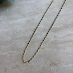 14K Özel Seri Oval Plaka Zincir Kolye