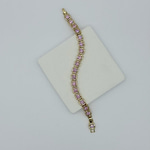14K Özel Seri Pembe Taşlı Bileklik (17+2 cm)