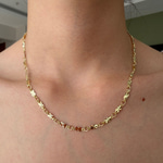 14K Özel Seri Pul Zincirli Şık Kolye (45cm)