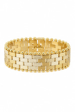 14K Özel Seri RLX Model Bileklik (Kare Hasır)