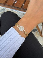 14K Özel Seri Saat Model Taşlı Bileklik
