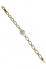 14K Özel Seri Saat Model Taşlı Bileklik