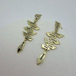14K Özel Seri Sallantılı Geometrik Küpe 