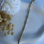14K Özel Seri Silindir Model Taşlı Bileklik (17+2 cm)