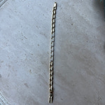 14K Özel Seri Sıra Damla Model Taşlı Bileklik (17+2 cm)