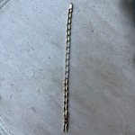 14K Özel Seri Sıra Damla Model Taşlı Bileklik (17+2 cm)