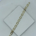 14K Özel Seri Taşla Birleştirilmiş Zarif Bileklik (17+2 cm)