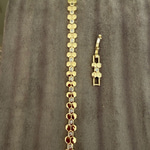 14K Özel Seri Üçlü Petek Model Bileklik (17+2 cm)