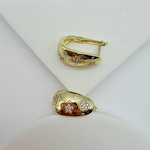 14K Özel Seri Yıldız Damgalı Gold Küpe