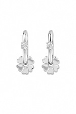 14K Özel Seri Yonca Charm’lı Halka Küpe