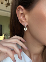 14K Özel Seri Yonca Charm’lı Halka Küpe