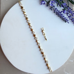 14K Özel Seri Yonca Taşlı Bileklik (17+2 cm)